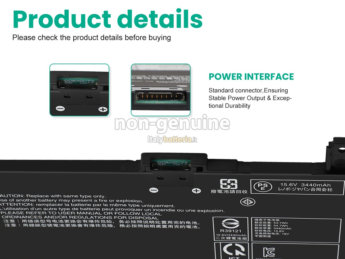 Batteria per Lenovo IdeaPad SLIM 5 15ARP10-83J3003AGE