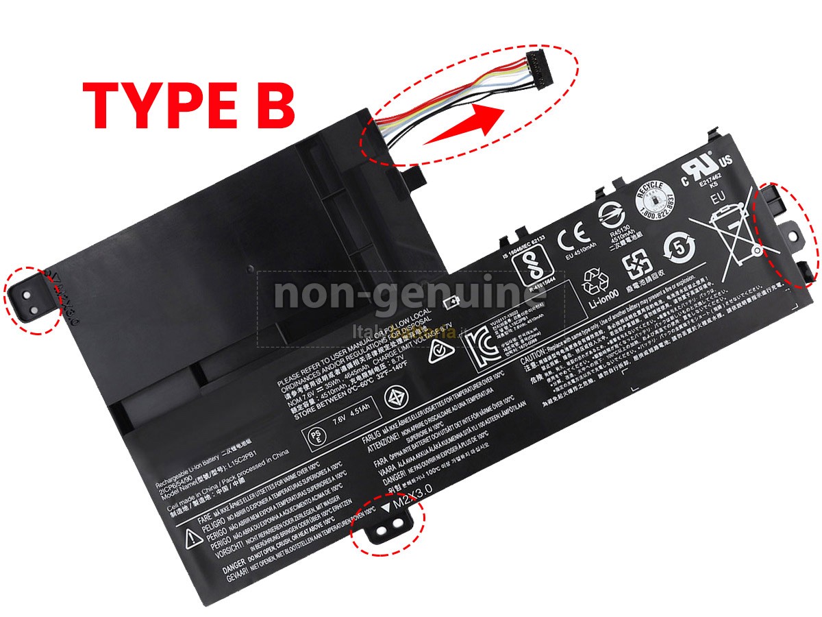 Batteria per Lenovo L15C2PB1