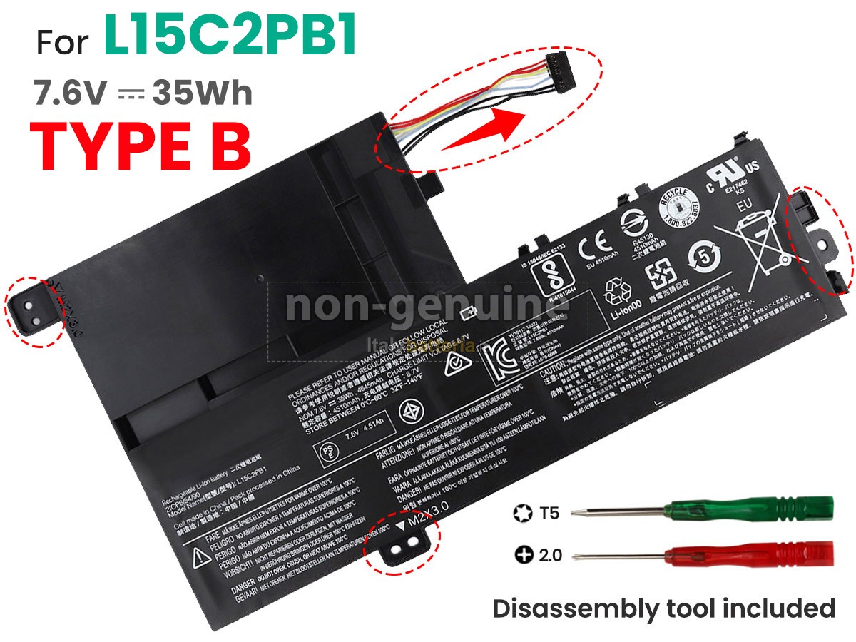Batteria per Lenovo YOGA 520-14IKB(81C8007UGE)