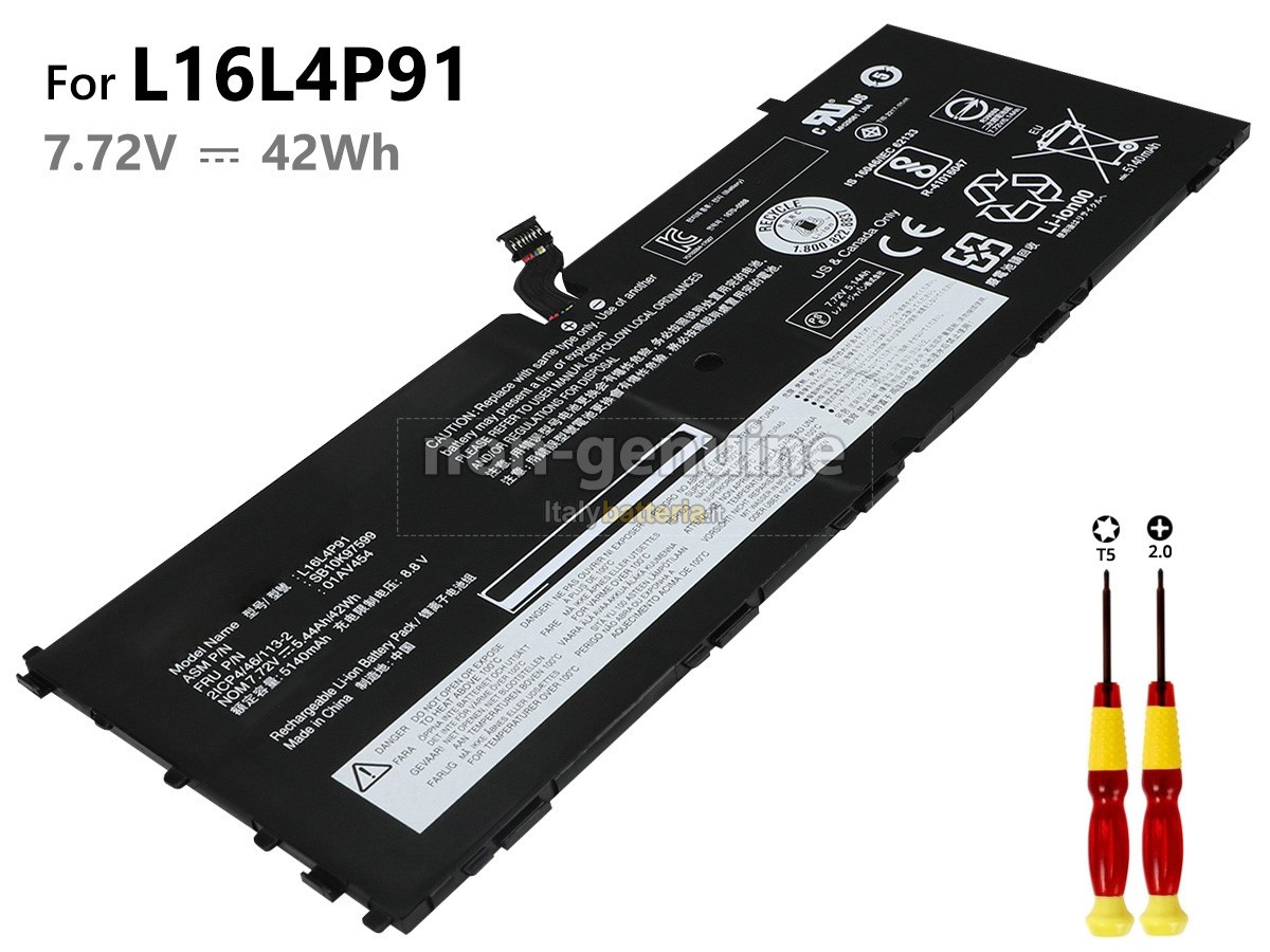 Batteria per portatile Lenovo L16M4P91
