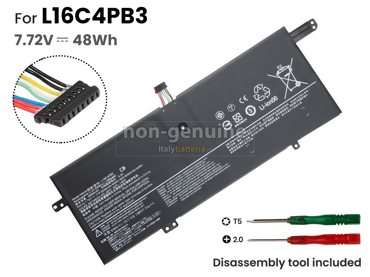 Batteria per portatile Lenovo L16M4PB3