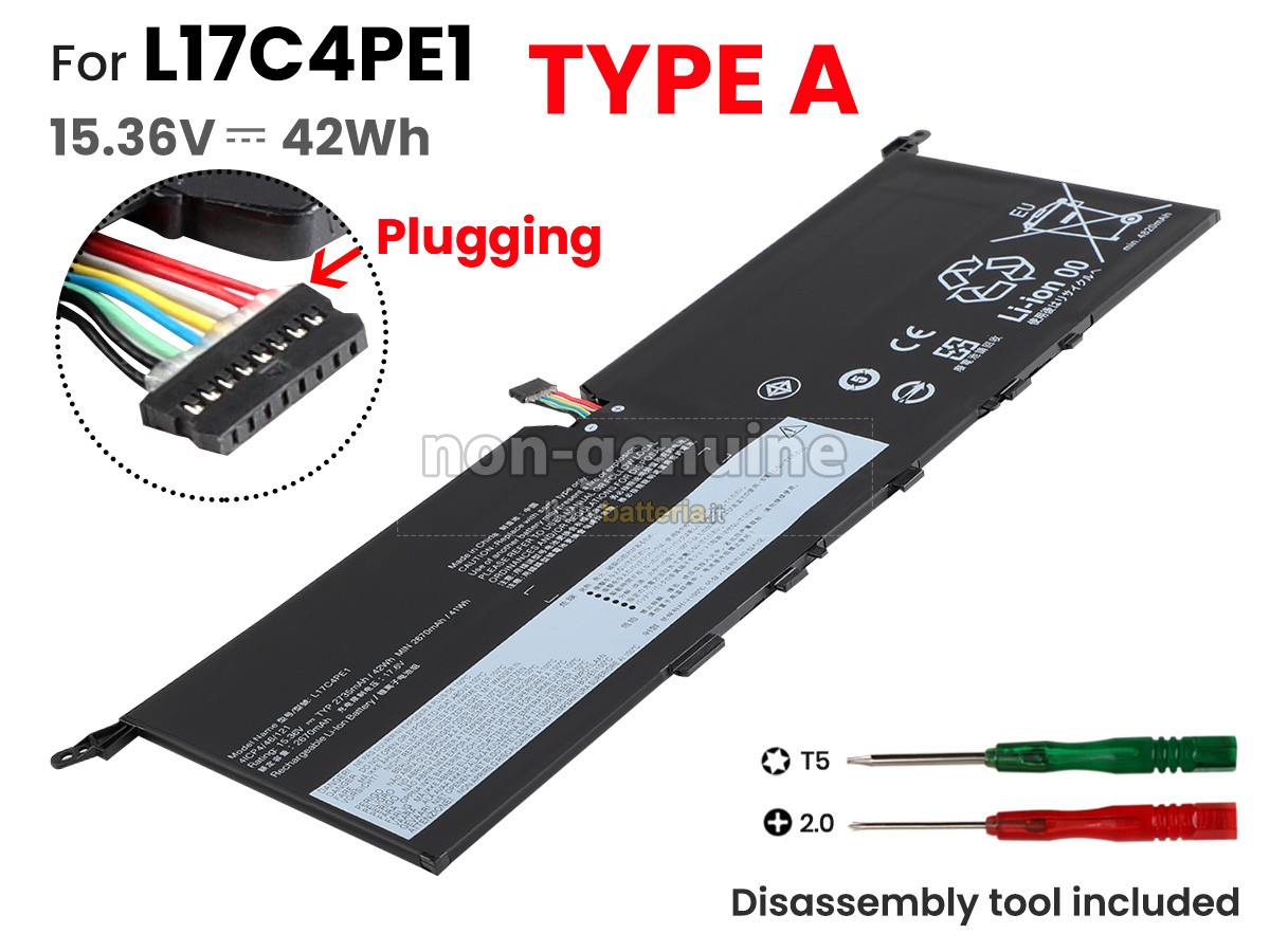 Batteria per Lenovo L17C4PE1
