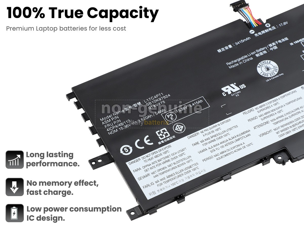Batteria per portatile Lenovo ThinkPad X1 YOGA 3RD GEN-20LG0007ZA