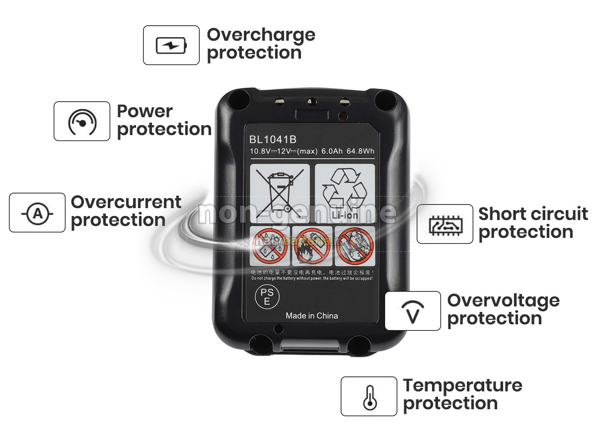 Batteria per Makita BL1040B