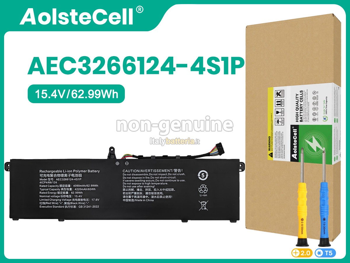 Batteria per Mechrevo AEC3166124-4S1P