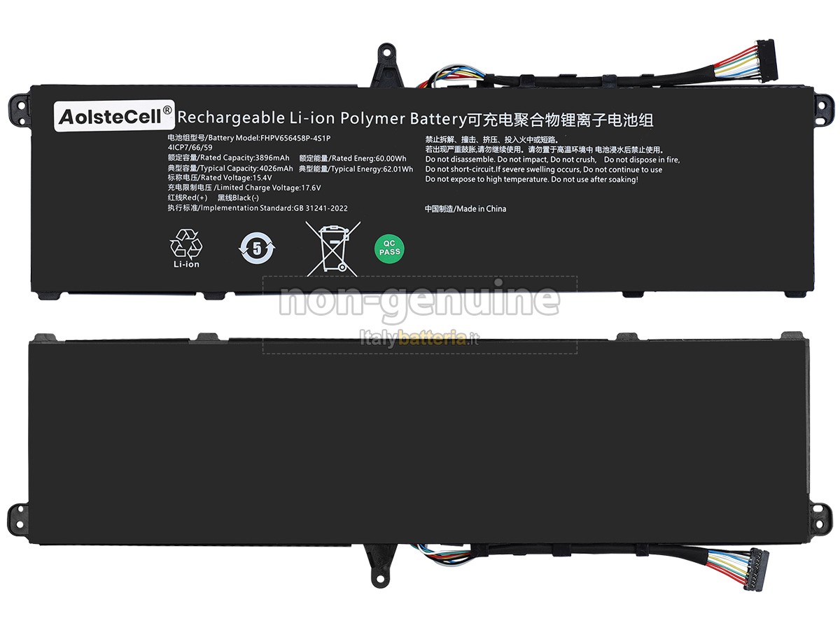 Batteria per Mechrevo AEC3166124-4S1P