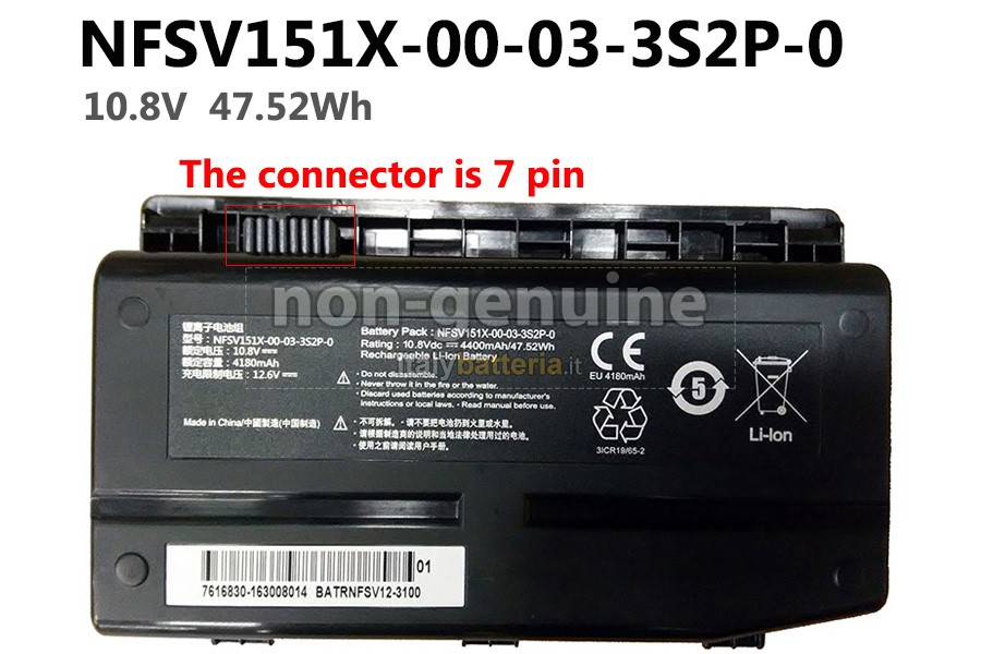 Batteria per portatile Mechrevo GE5SN-03-12-3S2P-0