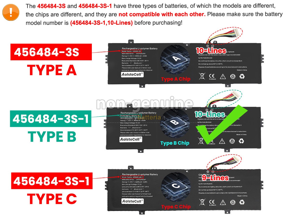 Batteria per Medion 456484-3S