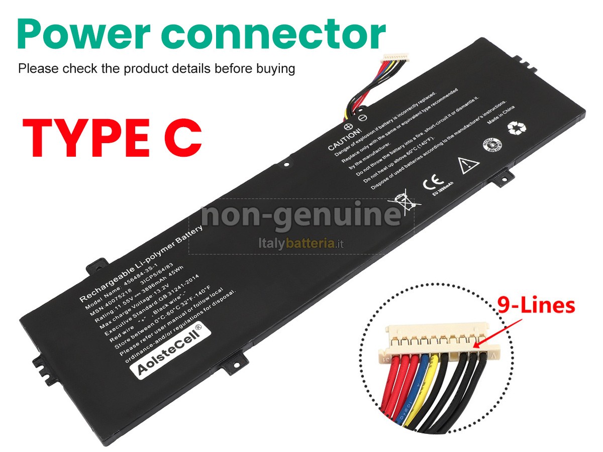 Batteria per Medion 456484-3S