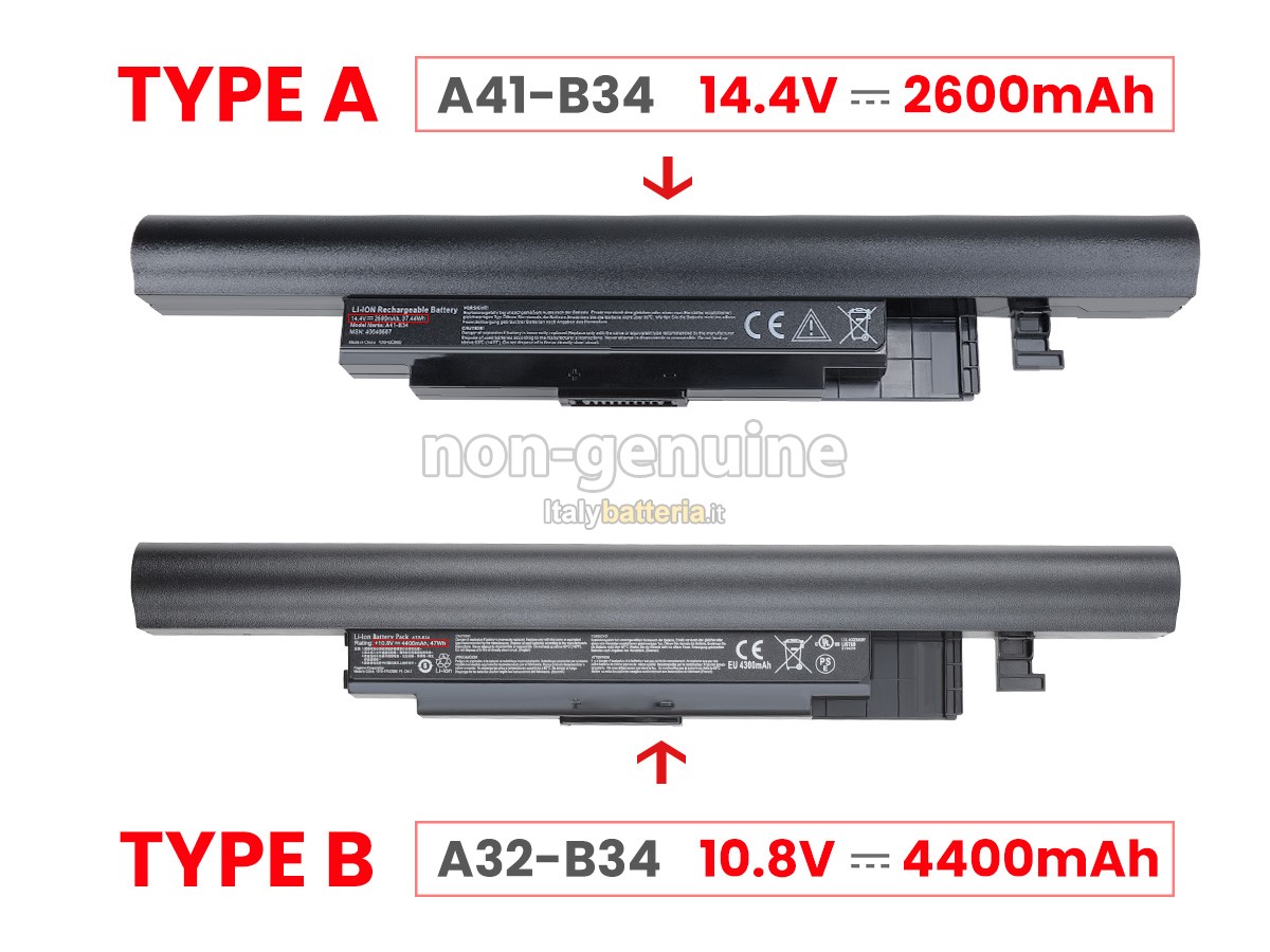 Batteria per portatile Medion Akoya E6240T
