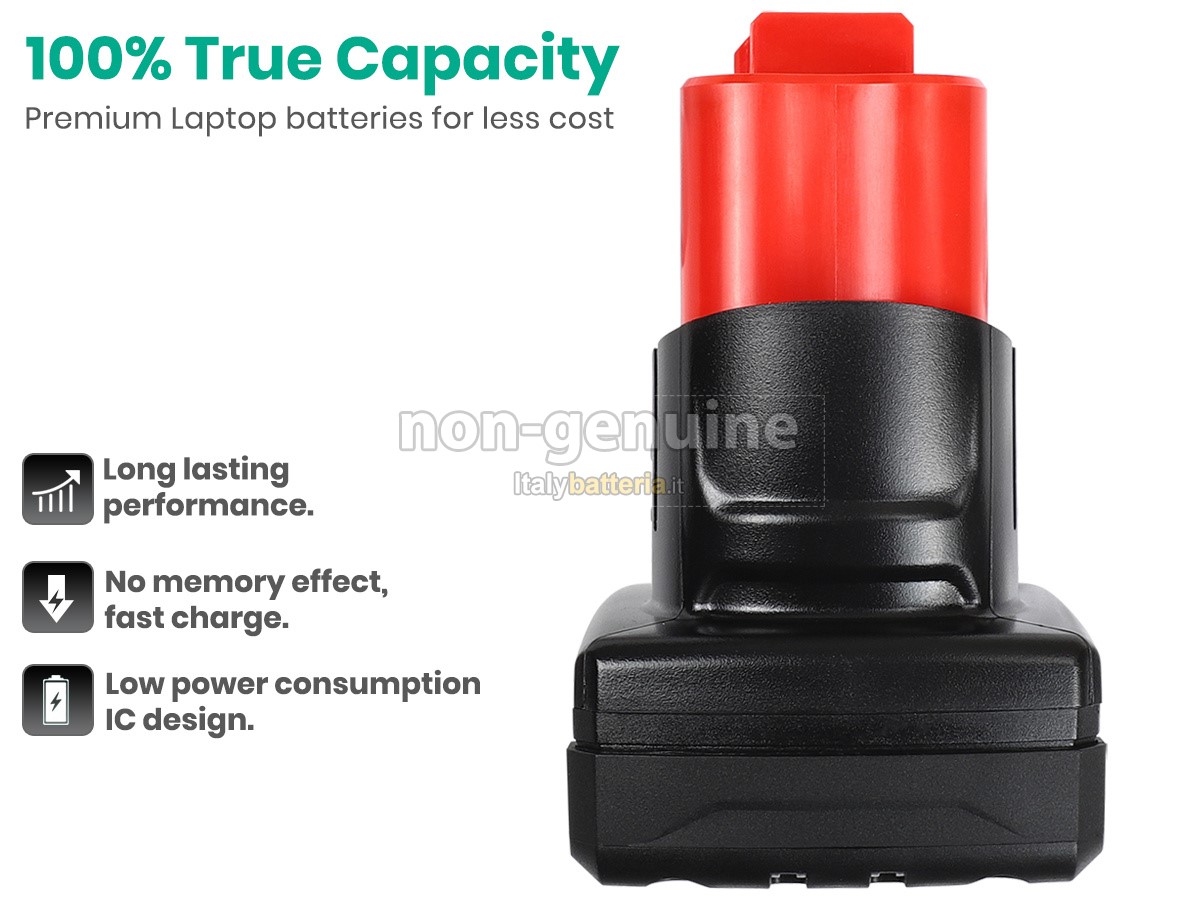 Batteria per Milwaukee 48-11-2411