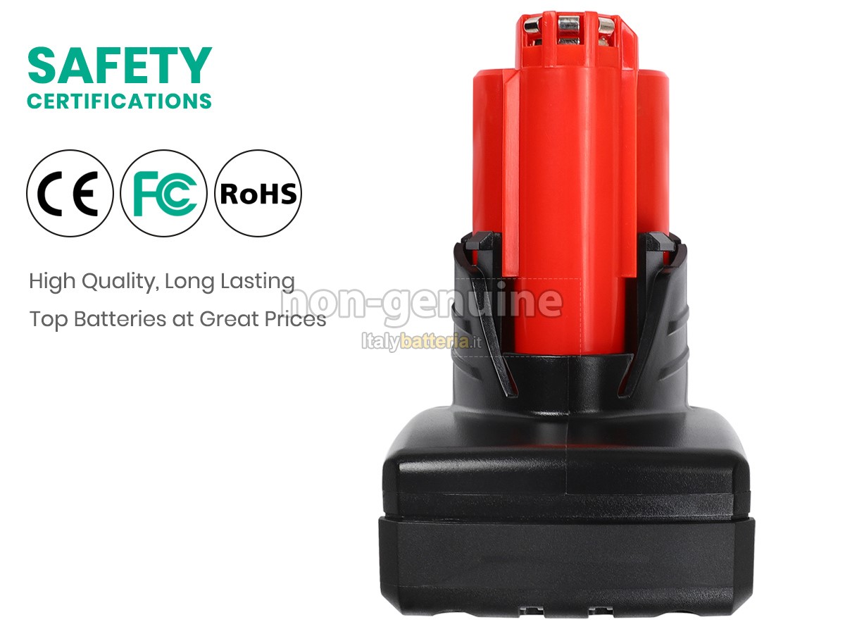 Batteria per Milwaukee 48-11-2411