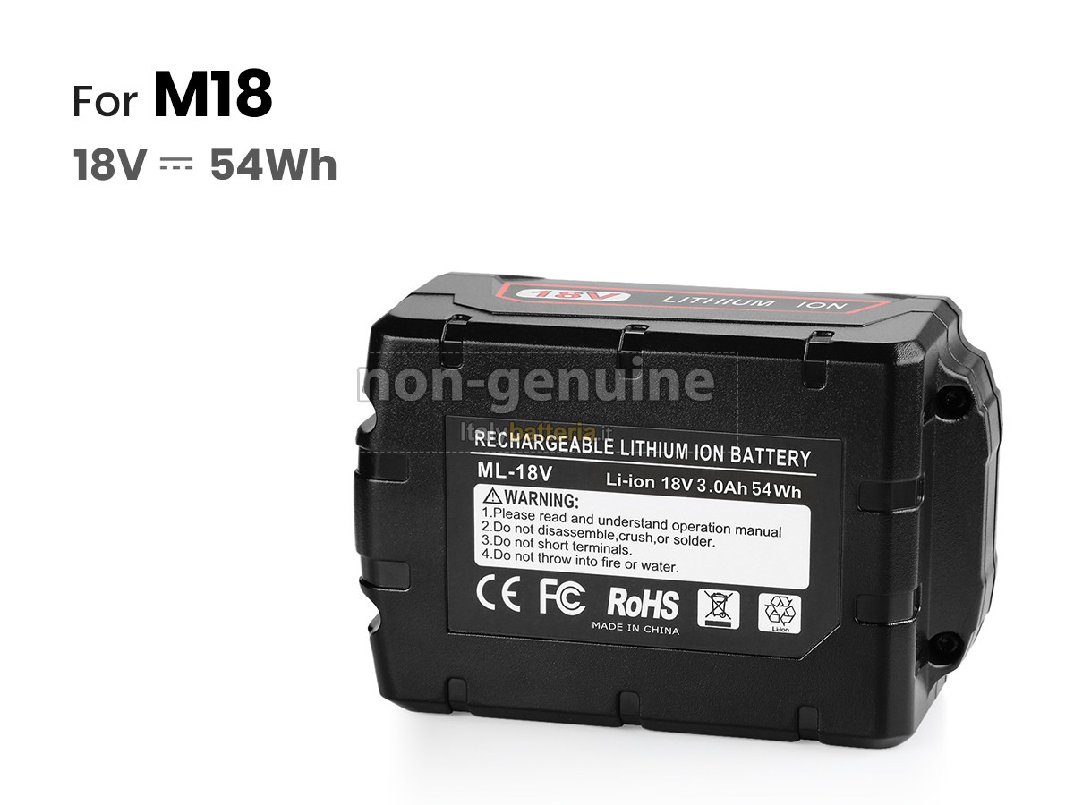 Batteria per portatile Milwaukee M18