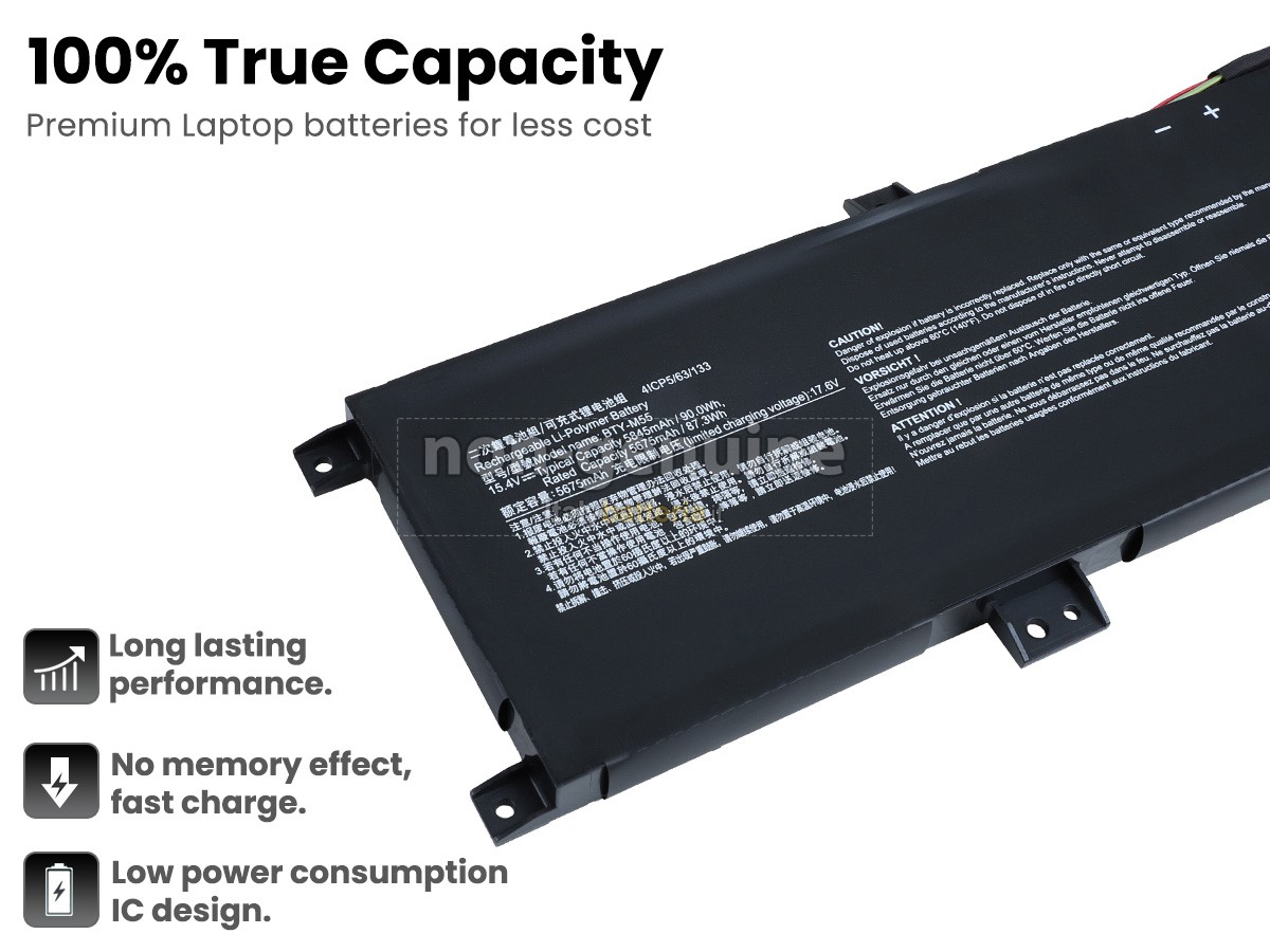 Batteria per portatile MSI VECTOR GP68HX 13VF