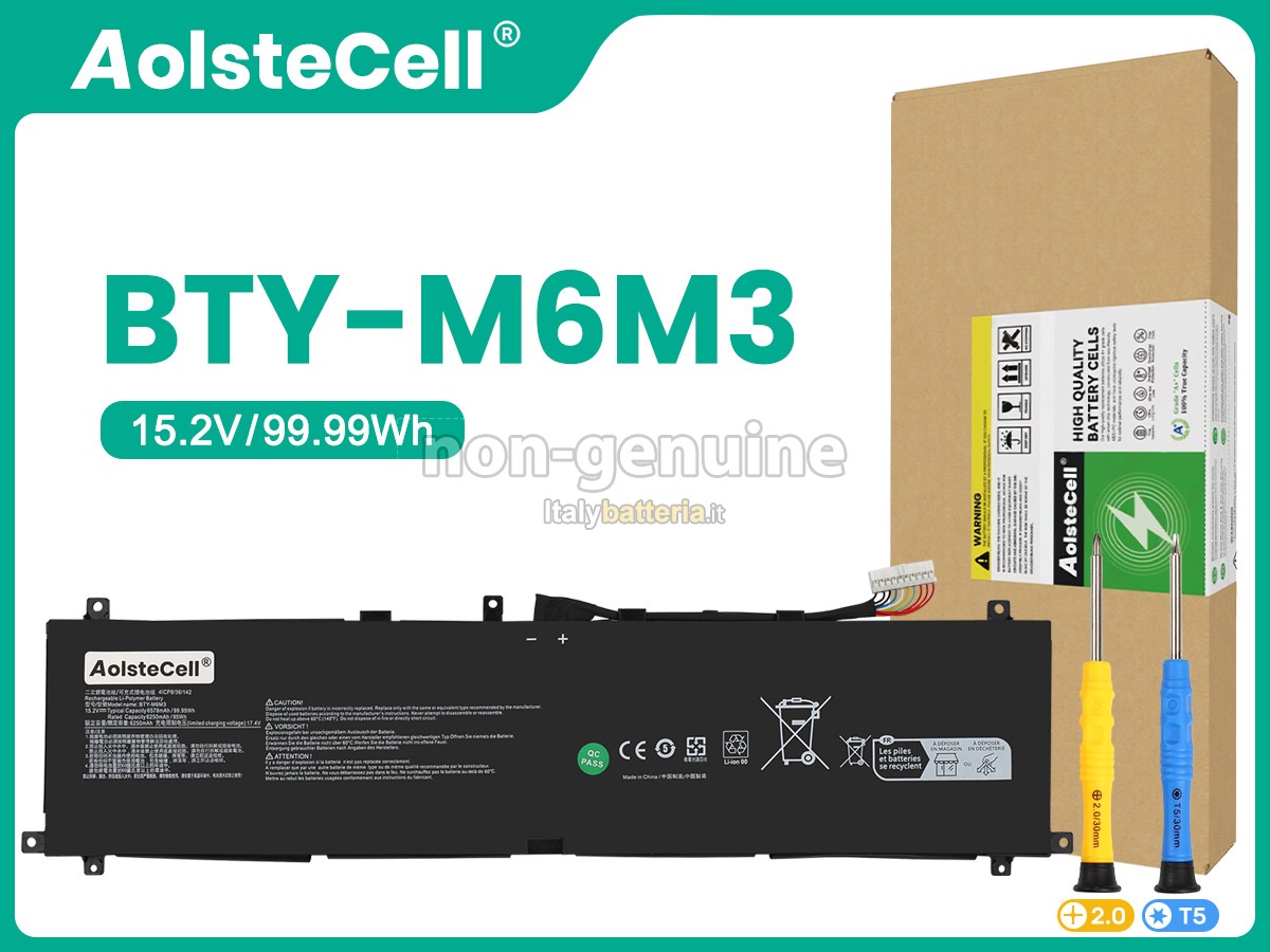 Batteria per MSI BTY-M6M3