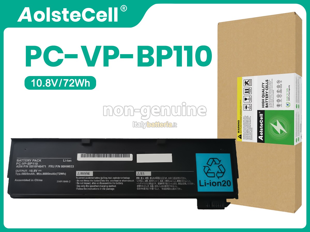 Batteria per NEC PC-VP-BP110