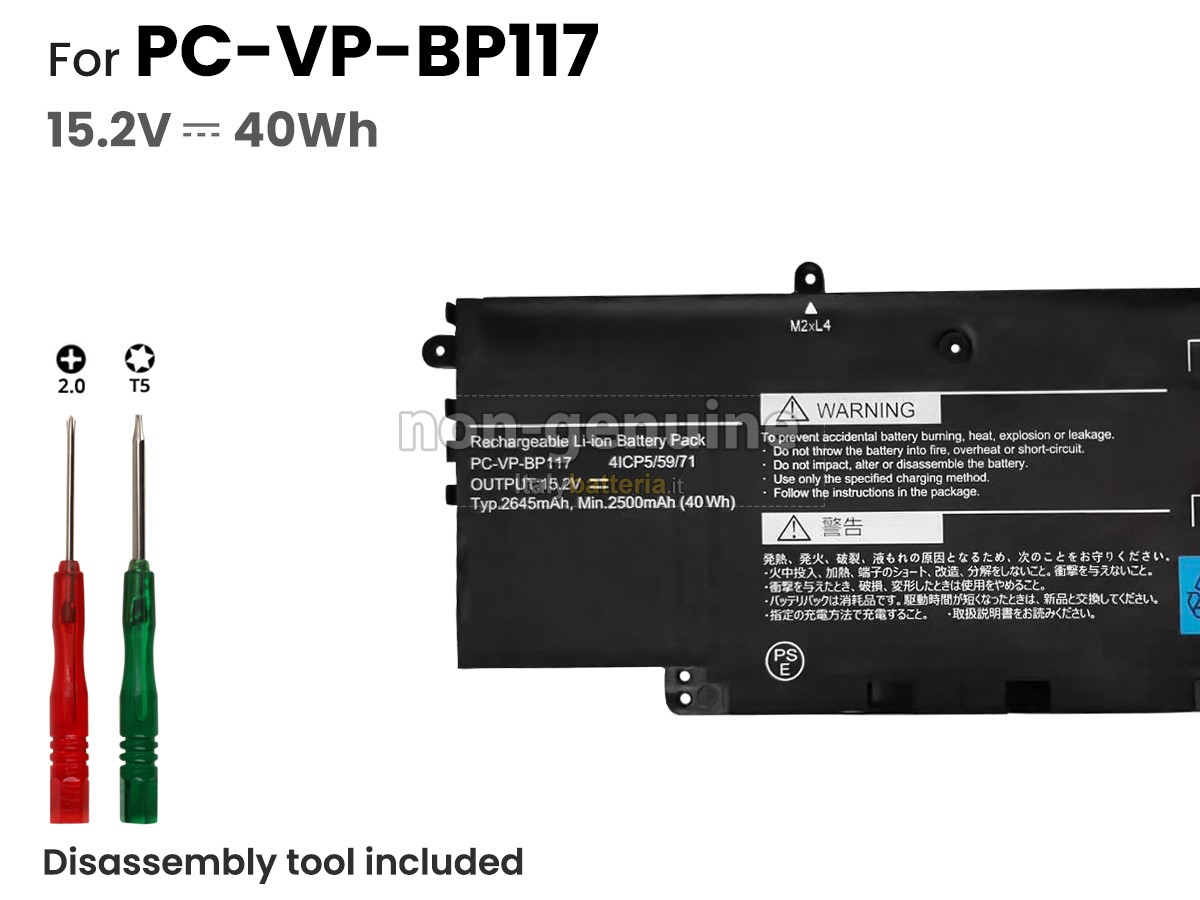 Batteria per portatile NEC PC-VP-BP117