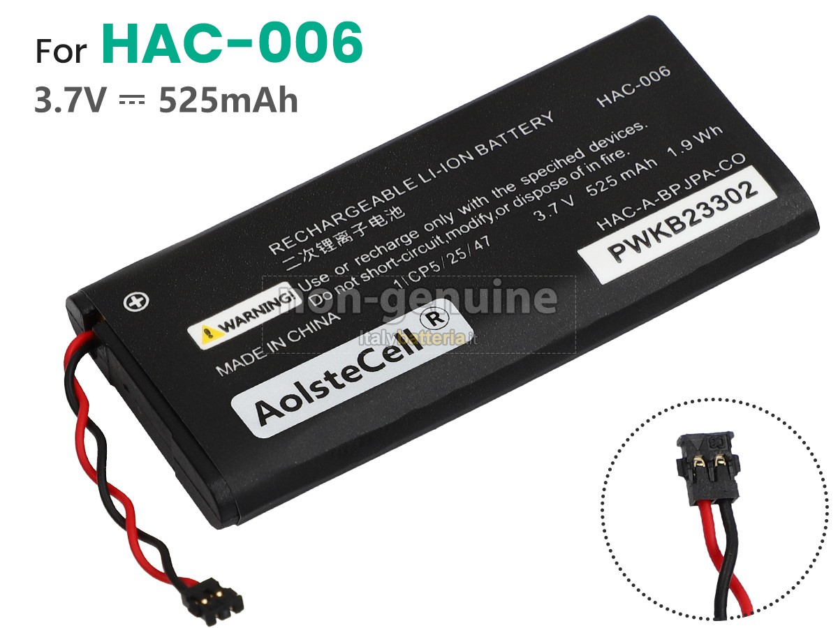 Batteria per Nintendo HAC-006