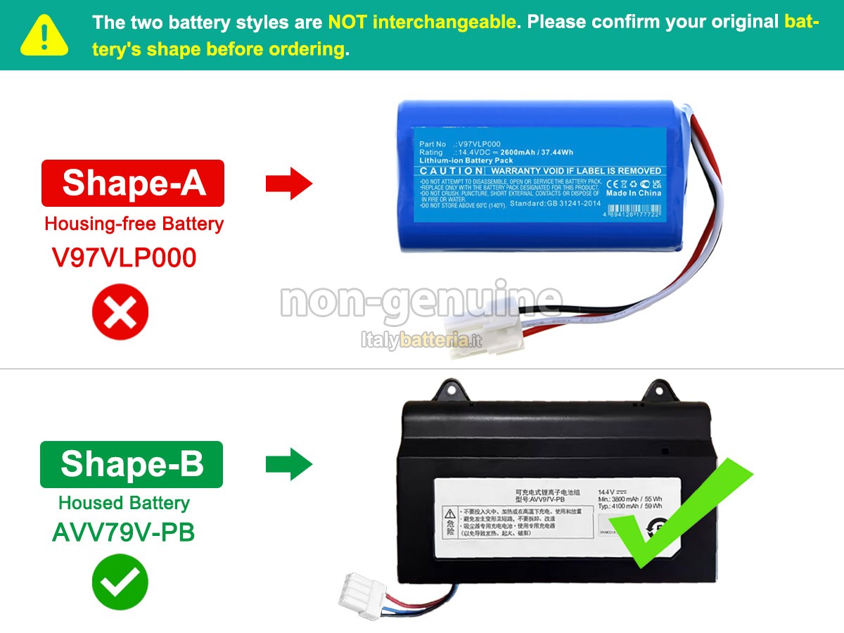 Batteria Panasonic MC-RS877