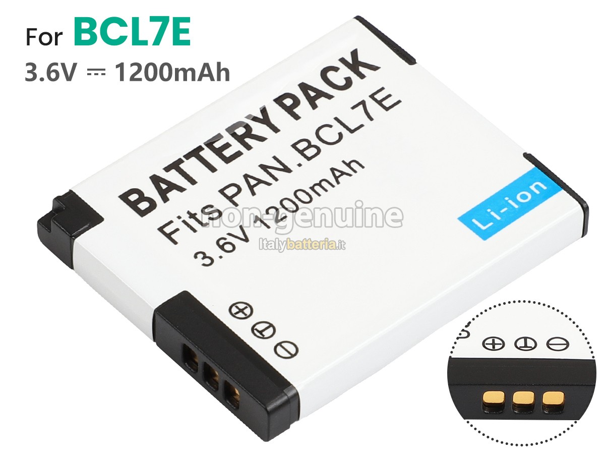 Batteria per Panasonic DMW-BCL7E