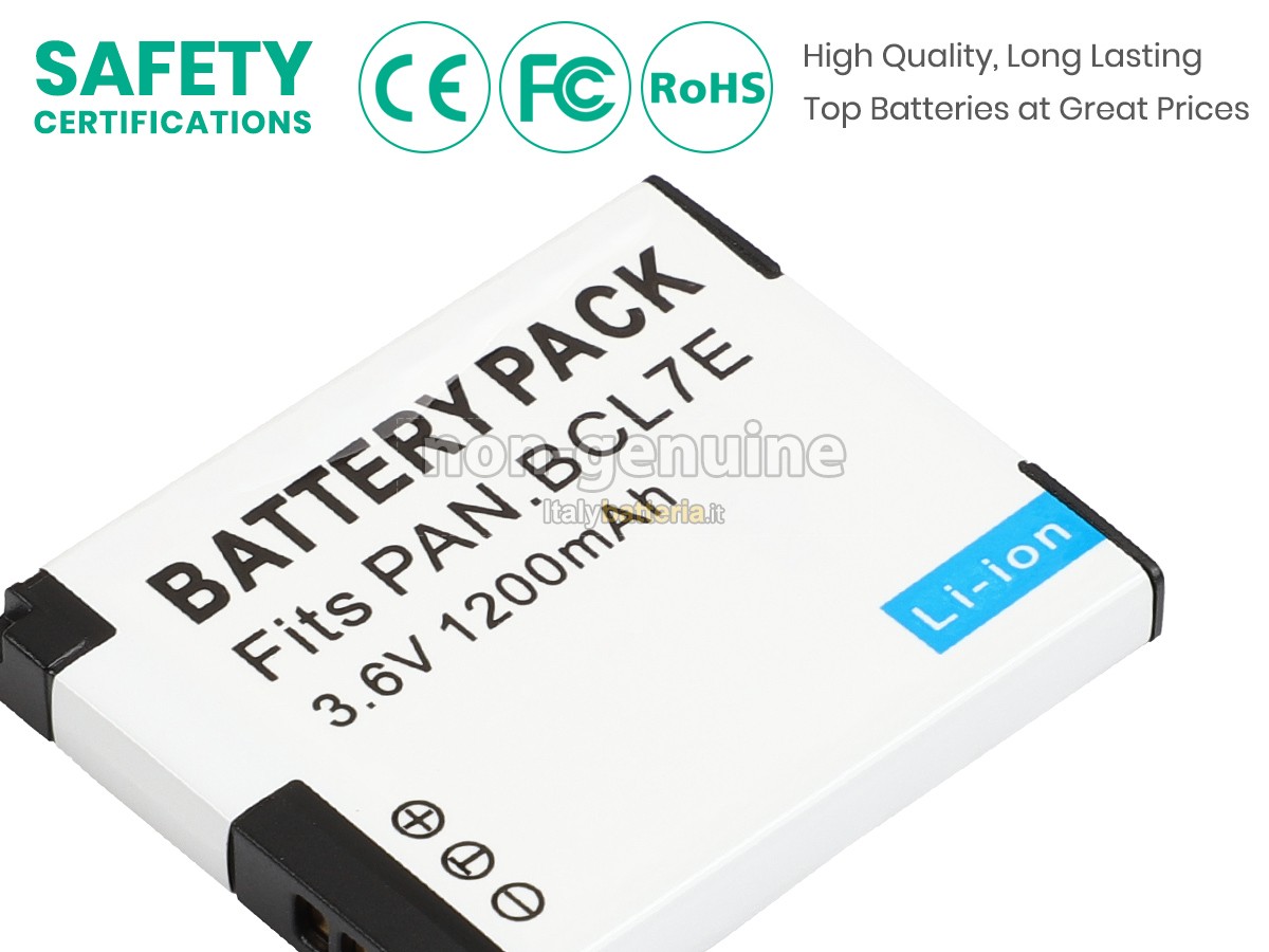 Batteria per Panasonic DMW-BCL7E