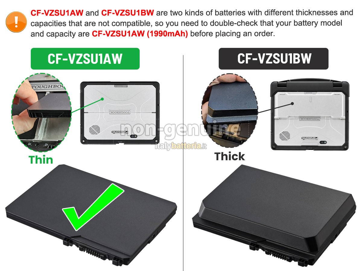 Batteria per Panasonic CF-VZSU1AW