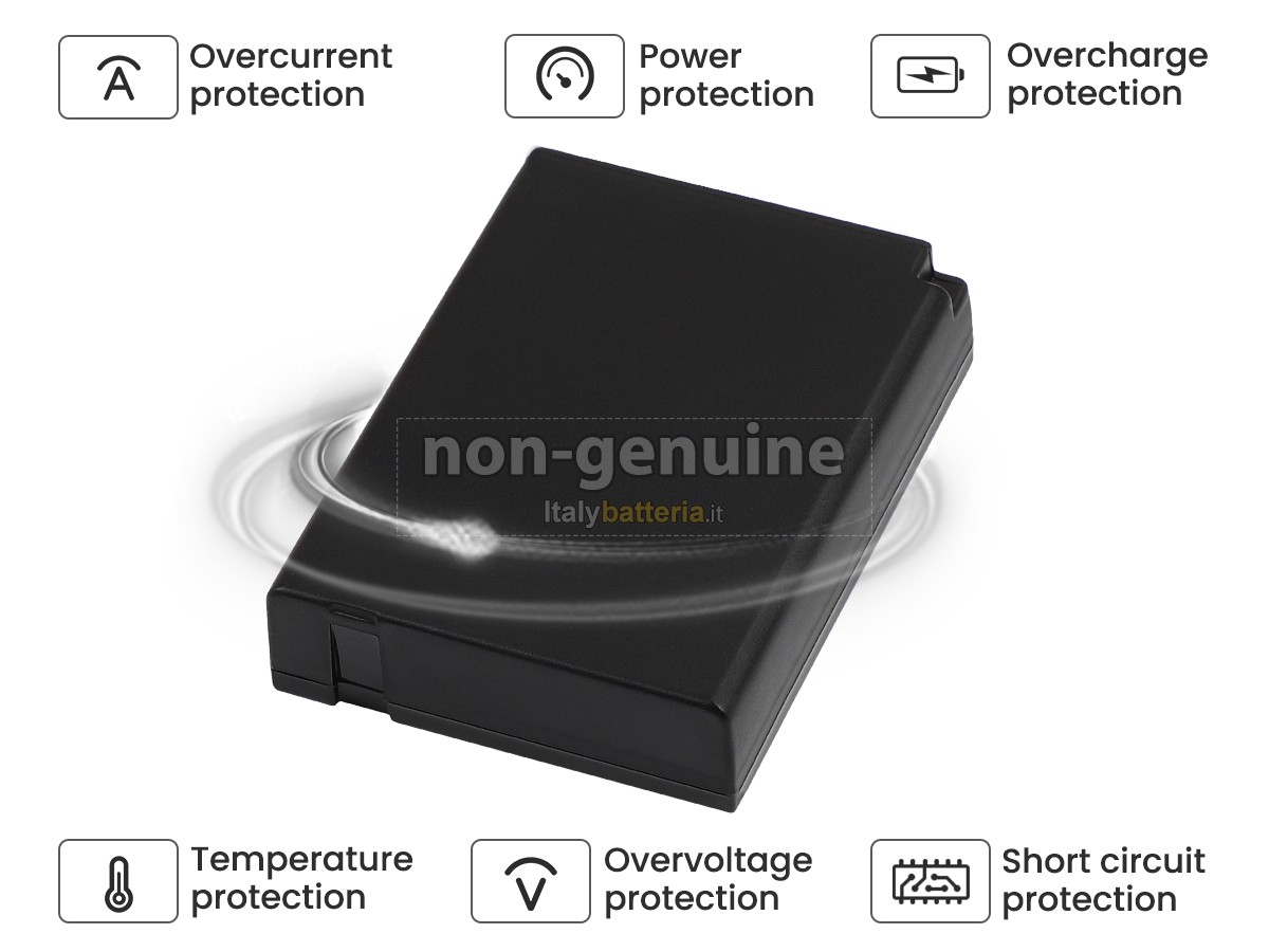 Batteria Sostitutiva Per Panasonic Lumix DMC-TZ25: 3,6V Li-Ion, 890mAh, Ricambio Compatibile