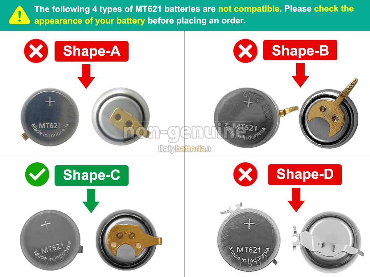 Batteria Panasonic MT621-295-5100-T1