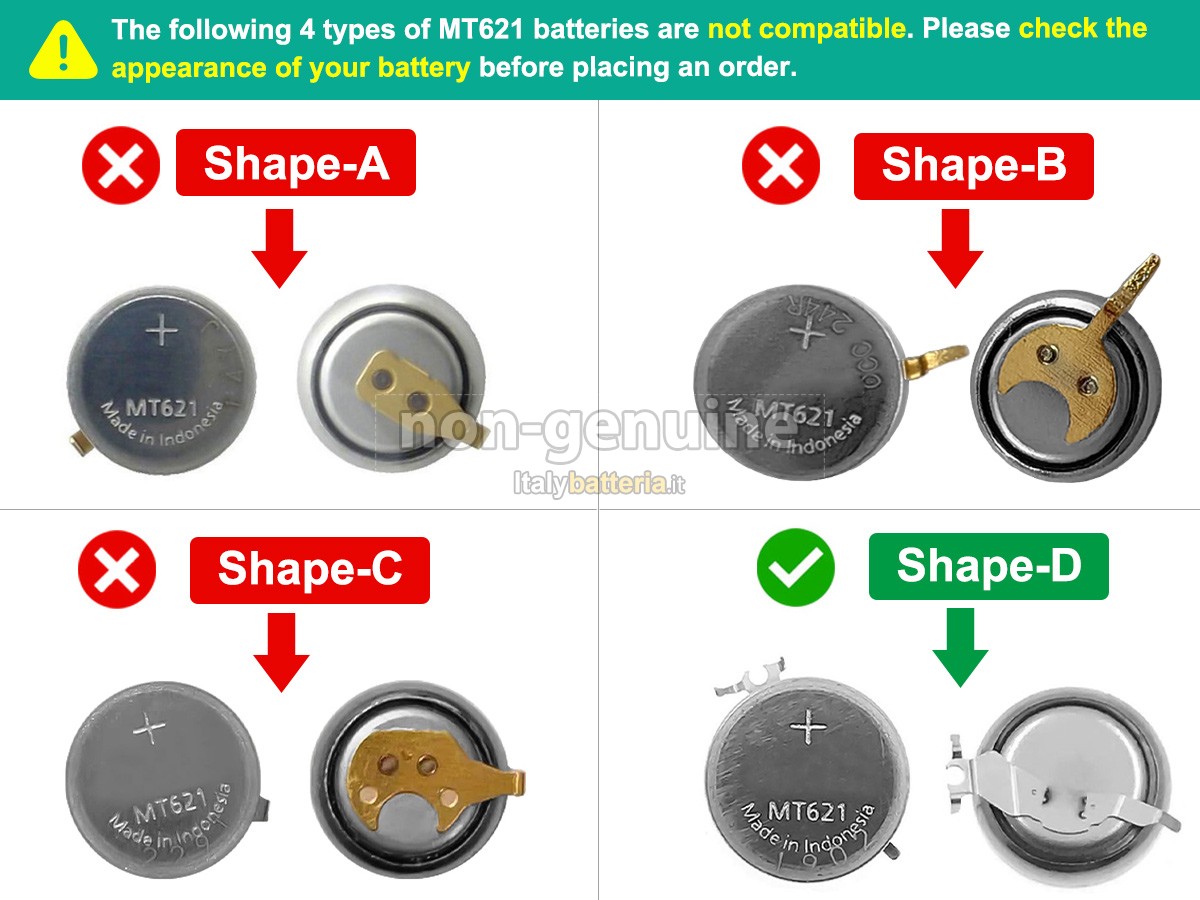 Batteria Panasonic MT621-295-5100-T1
