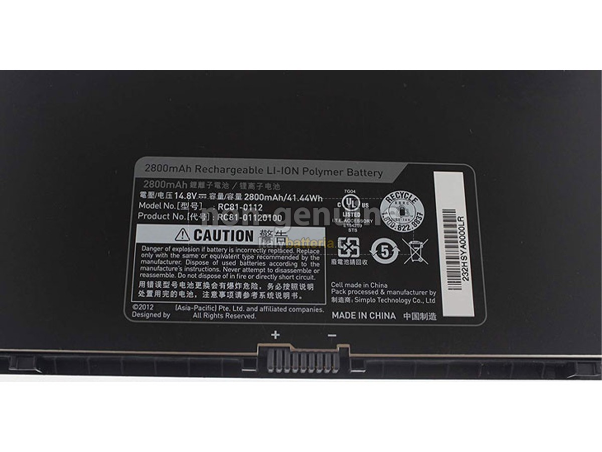 Batteria per Razer BLADE RC81-01120100