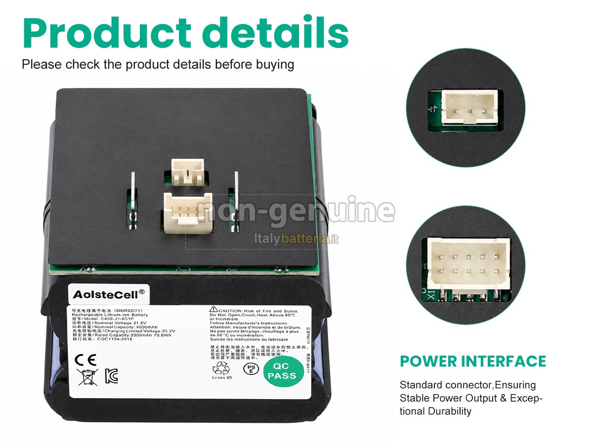 Batteria Roidmi C409-J1-6S1P