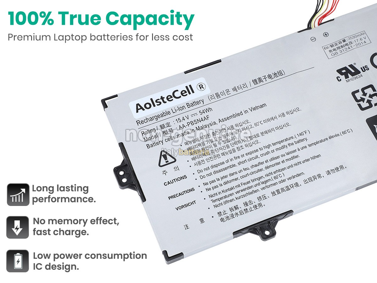 Batteria per Samsung NOTEBook 9 PEN