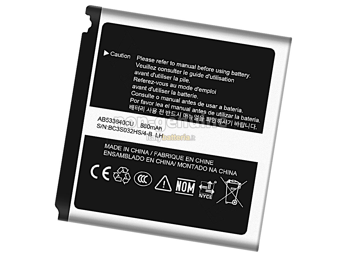 Batteria per Samsung AB533640CU