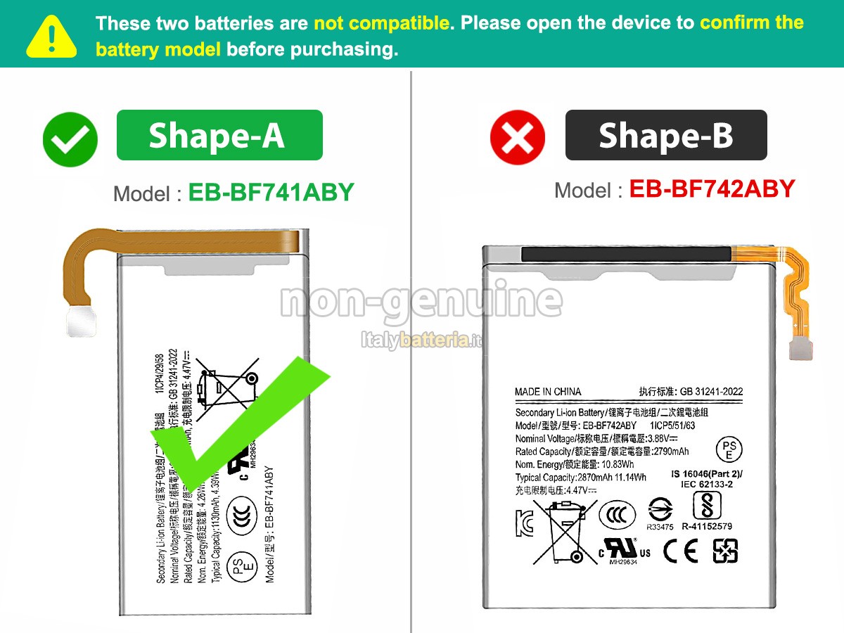 Batteria per Samsung Z FLIP 6