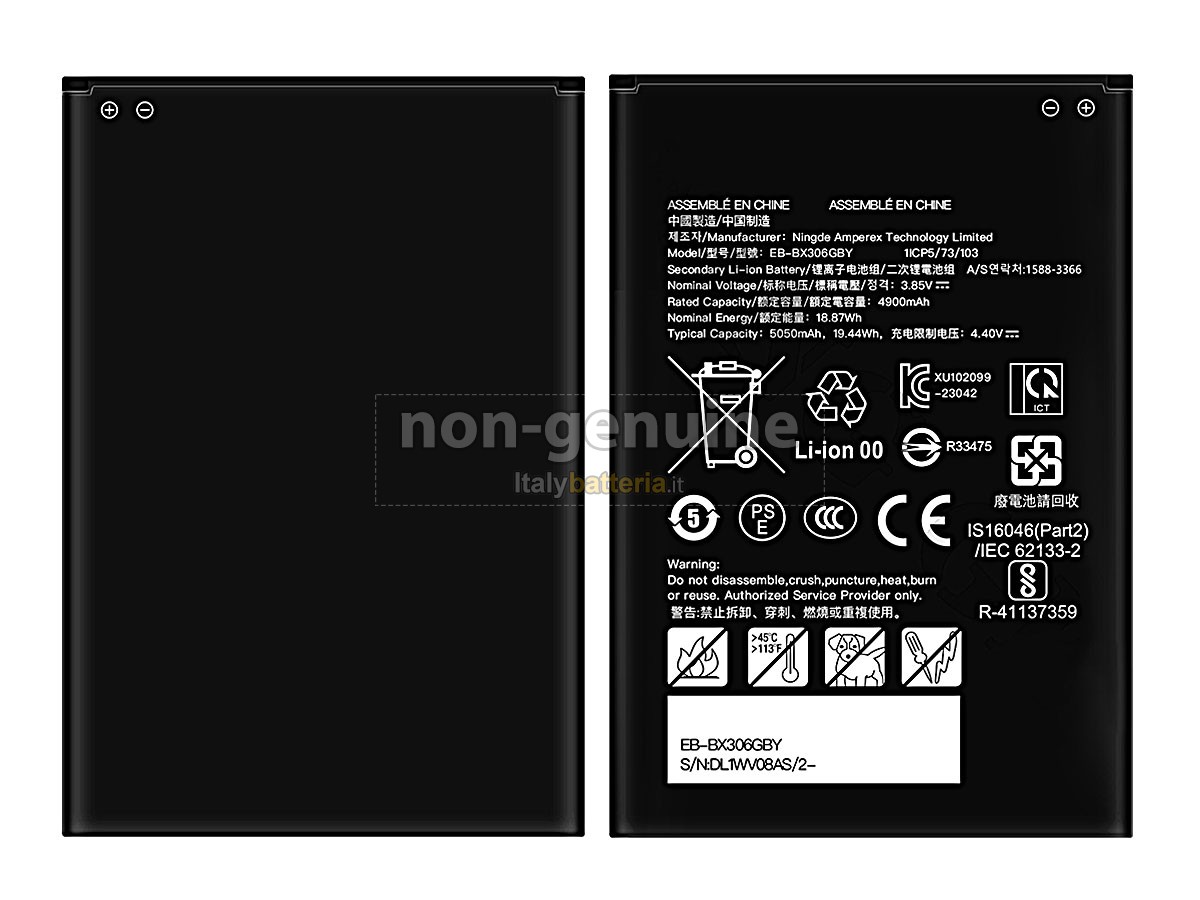Batteria per Samsung EB-BX306GBY