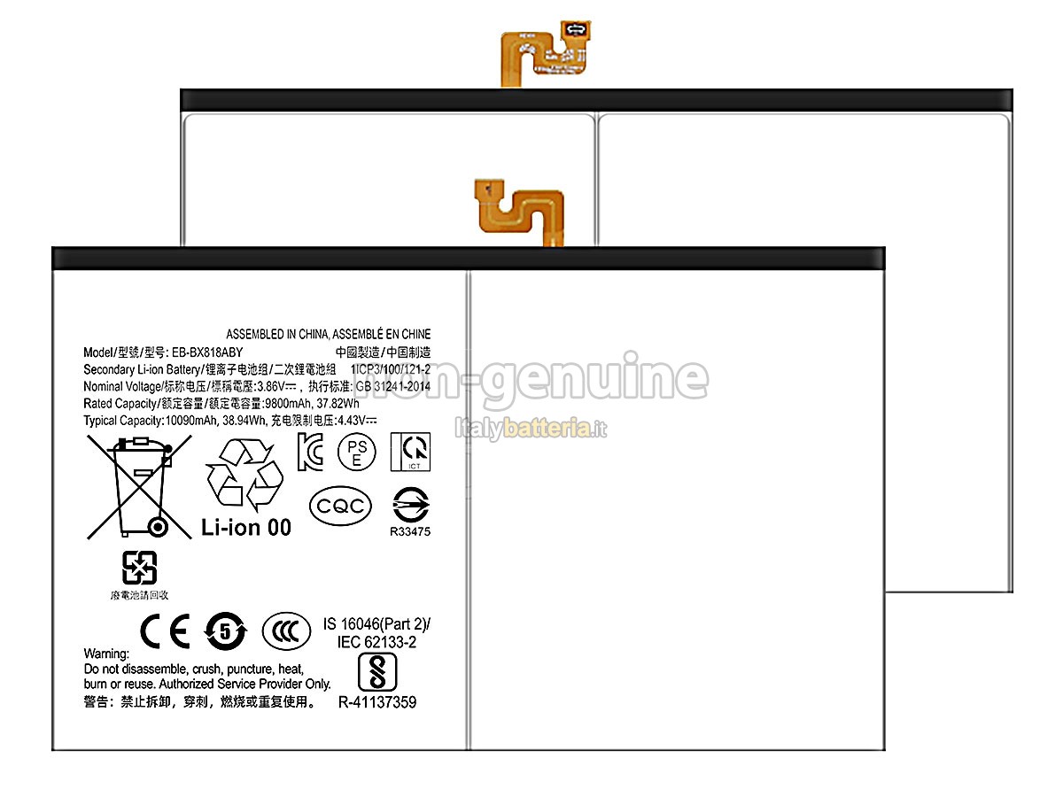 Batteria per Samsung EB-BX818ABY