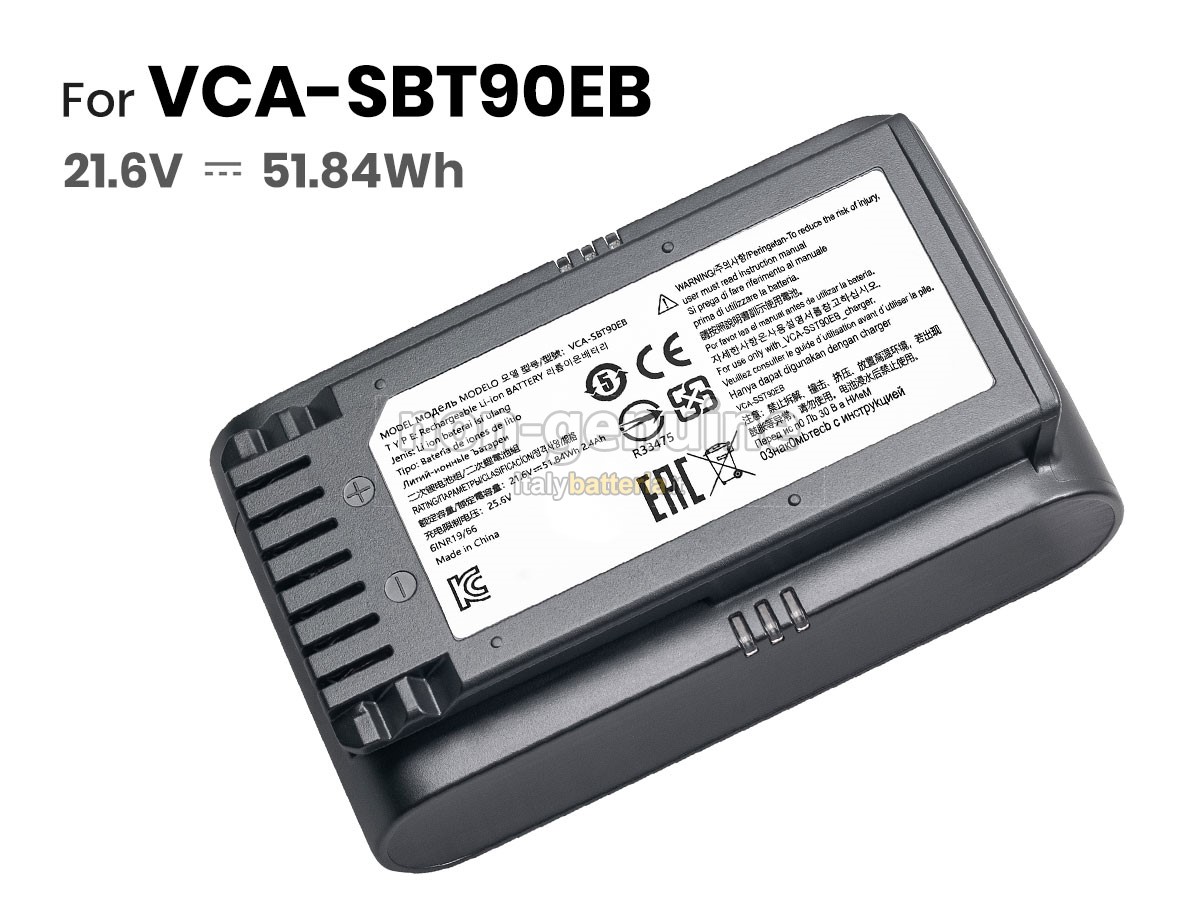 Batteria per Samsung VCA-SBT90EB(6INR19/66)