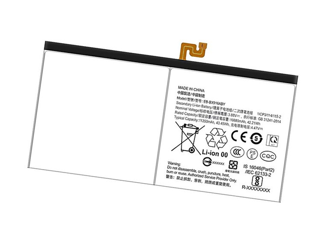 Samsung SM-X906 batteria