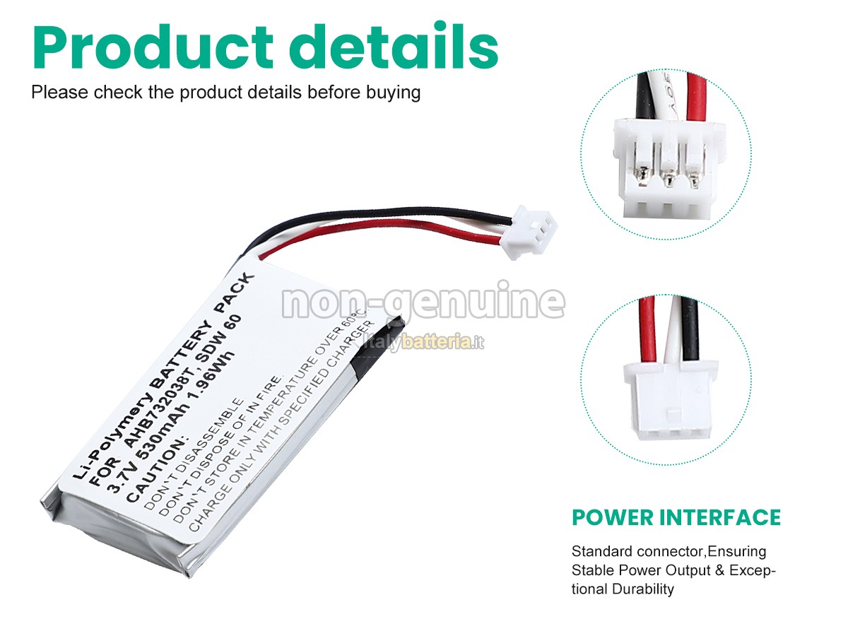 Batteria per Sennheiser SDW PRO 2