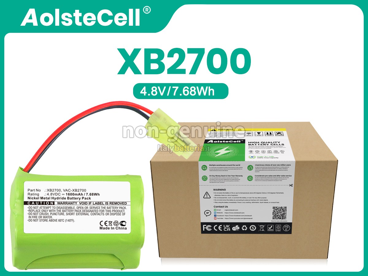 Batteria per Shark VAC-XB2700