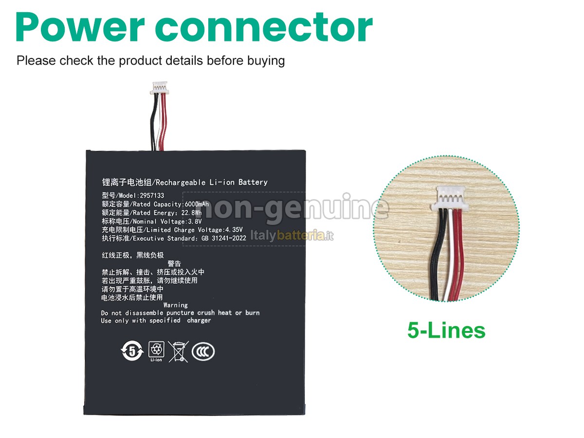 Batteria per Teclast 2957133