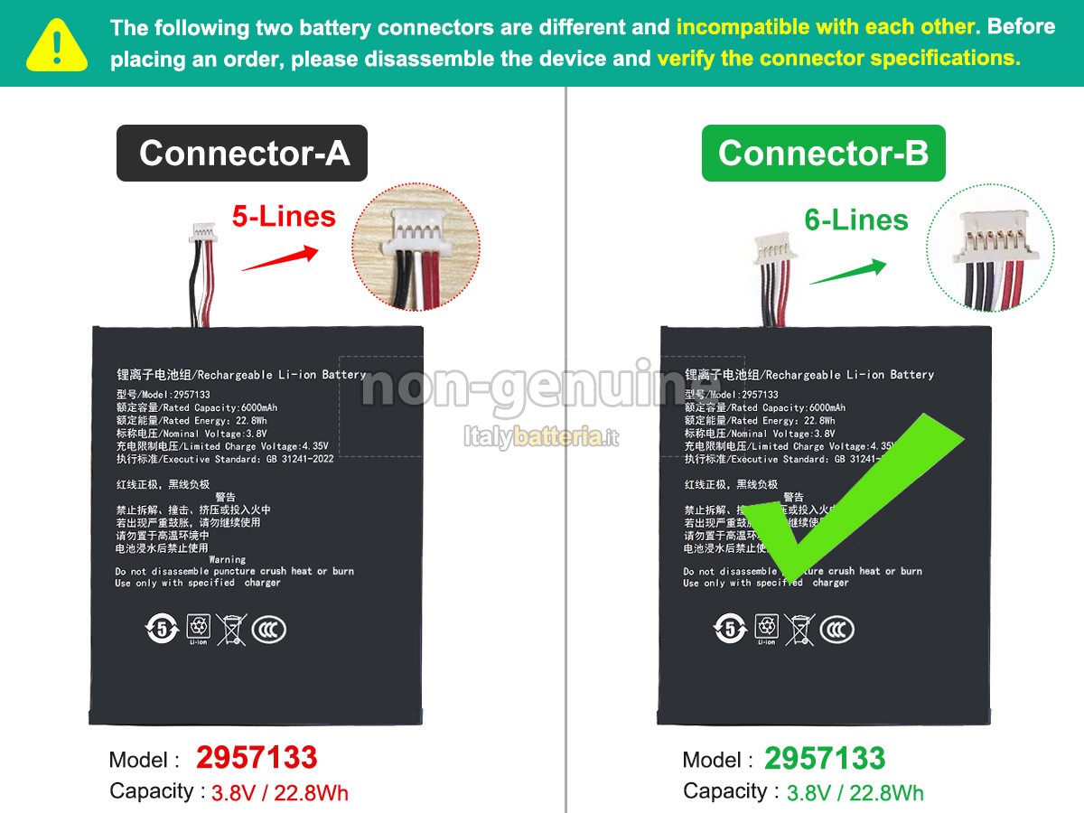 Batteria per Teclast 2957133