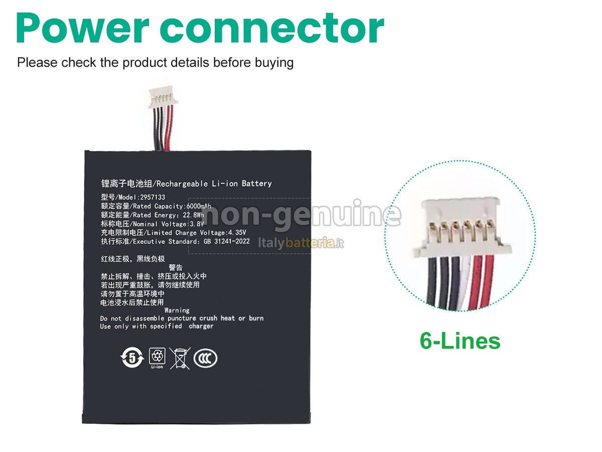 Batteria per Teclast 2957133