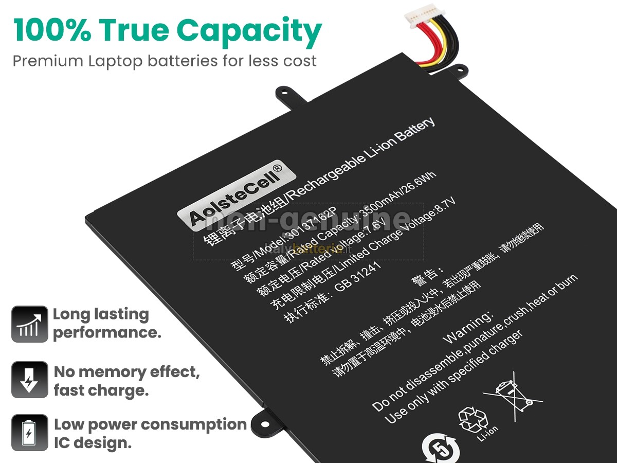 Batteria per Teclast 30137162P