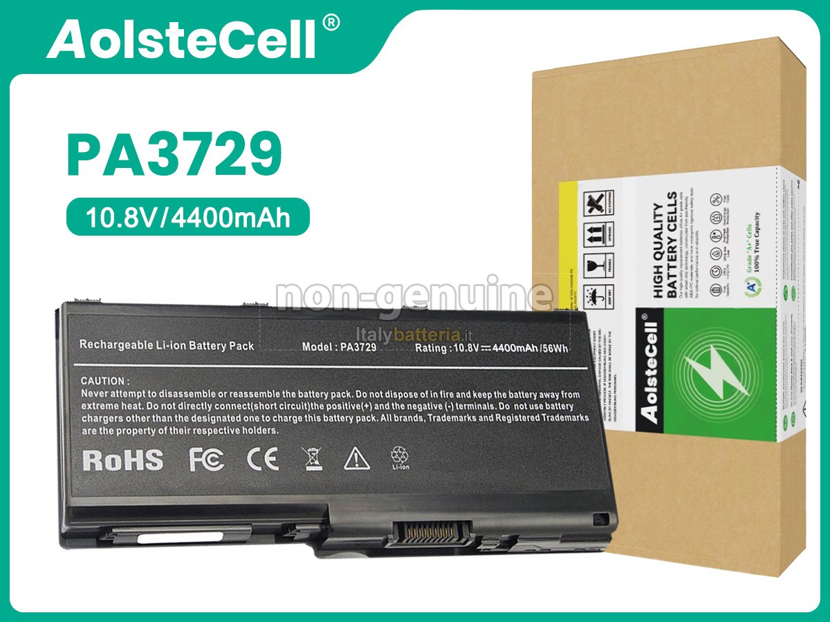 Batteria Di Ricambio Per Toshiba Modello PX1685 - 3,7V Li-Ion 1050mAh/4,1Wh - Dimensioni 53,8 X 34 X 5,6 Mm - Sostitutiva 100% Compatibile