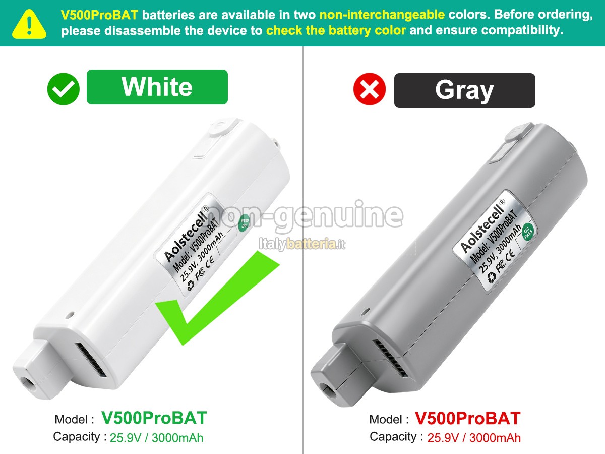 Batteria UWANT V500PROBAT