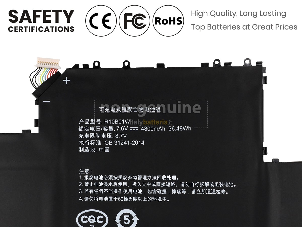 Batteria per portatile XiaoMi R10B01W